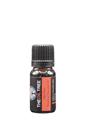 Pure mandarin essential oil with sweet citrus aroma for aromatherapy, diffuser blends and natural skincare products