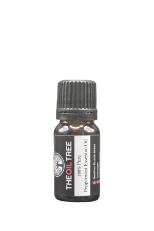 Pure peppermint essential oil with crisp mint aroma for aromatherapy, diffuser blends and natural wellness products
