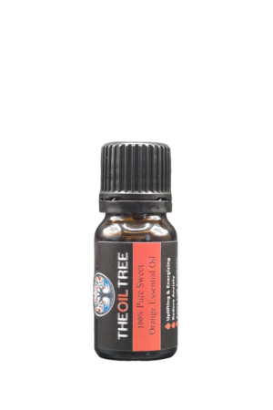 Pure sweet orange essential oil with uplifting citrus aroma for aromatherapy, diffuser blends and natural formulations