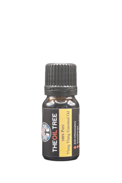 Pure ylang ylang essential oil with rich exotic floral aroma for aromatherapy, natural perfumes and skincare products