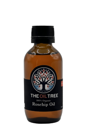 Pure rosehip oil rich in vitamins and antioxidants for facial serums, skincare and cosmetic formulations